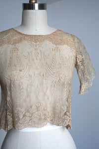vintage 1920s lace top {xxs}