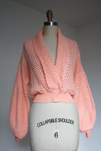 Load image into Gallery viewer, vintage 1950s pink cardigan sweater {xs-m}