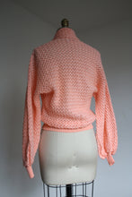 Load image into Gallery viewer, vintage 1950s pink cardigan sweater {xs-m}