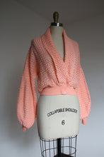 Load image into Gallery viewer, vintage 1950s pink cardigan sweater {xs-m}