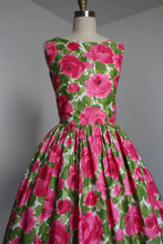 Load image into Gallery viewer, vintage 1960s floral dress {xs}