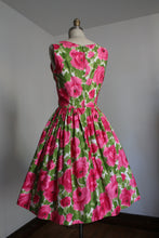 Load image into Gallery viewer, vintage 1960s floral dress {xs}