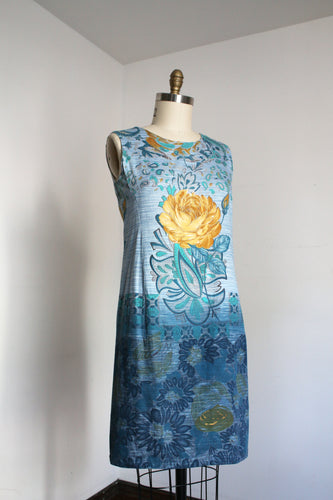 vintage 1960s big ROSE shift dress {m}