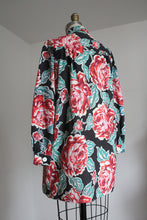 Load image into Gallery viewer, vintage 1940s floral smock {xs}
