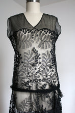 Load image into Gallery viewer, vintage 1920s sheer net dress {m}