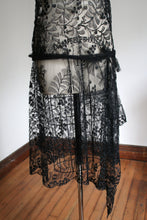 Load image into Gallery viewer, vintage 1920s sheer net dress {m}
