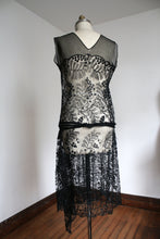 Load image into Gallery viewer, vintage 1920s sheer net dress {m}