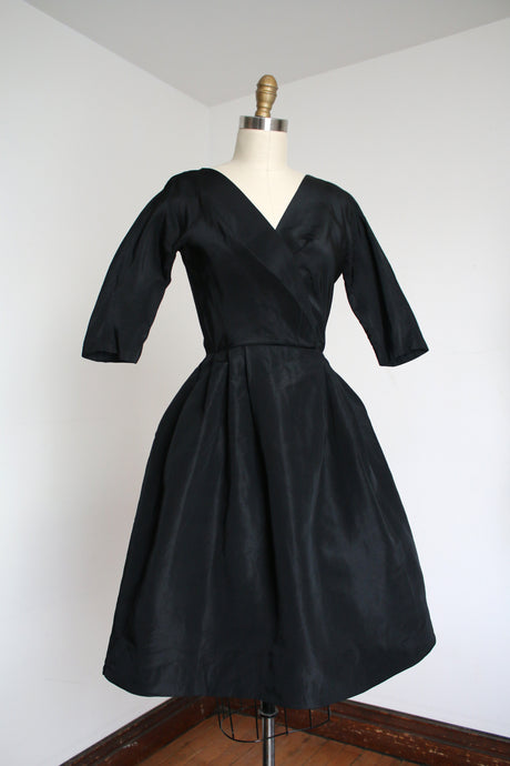 vintage 1950s silk party dress {xxs}