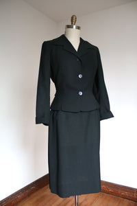 vintage 1950s black suit {m}