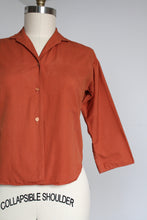 Load image into Gallery viewer, vintage 1950s cotton blouse {m}
