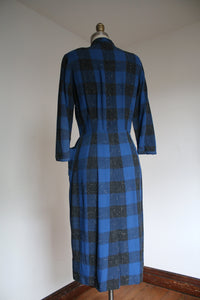 vintage 1940s plaid dress {s}