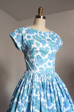 Load image into Gallery viewer, vintage 1950s floral dress {xxs}