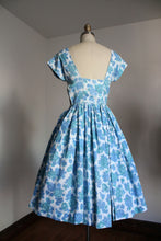 Load image into Gallery viewer, vintage 1950s floral dress {xxs}
