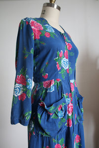 vintage 1940s floral dress {M/L}