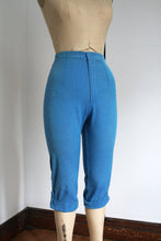 Load image into Gallery viewer, vintage 1950s blue pants {xs}