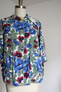 vintage 1940s floral smock {XL}