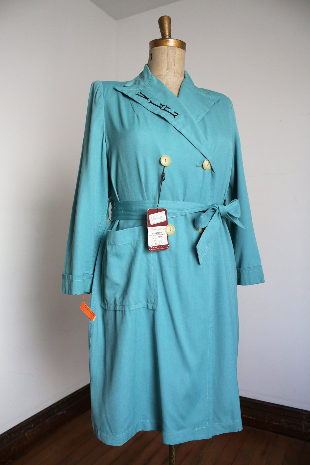 NOS vintage 1940s monogram jacket {XL/1X}