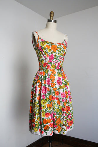 vintage 1960s floral sun dress {xs}
