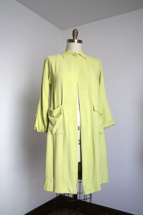 vintage 1940s chartreuse jacket {m}
