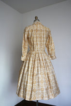 Load image into Gallery viewer, vintage 1950s novelty coin dress {xs}