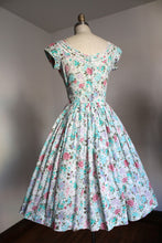 Load image into Gallery viewer, vintage 1950s Nicholas Ungar floral dress {xs}