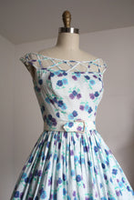 Load image into Gallery viewer, vintage 1950s floral dress {xs}