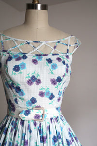 vintage 1950s floral dress {xs}