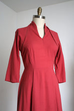 Load image into Gallery viewer, vintage 1950s wool dress {s/m}