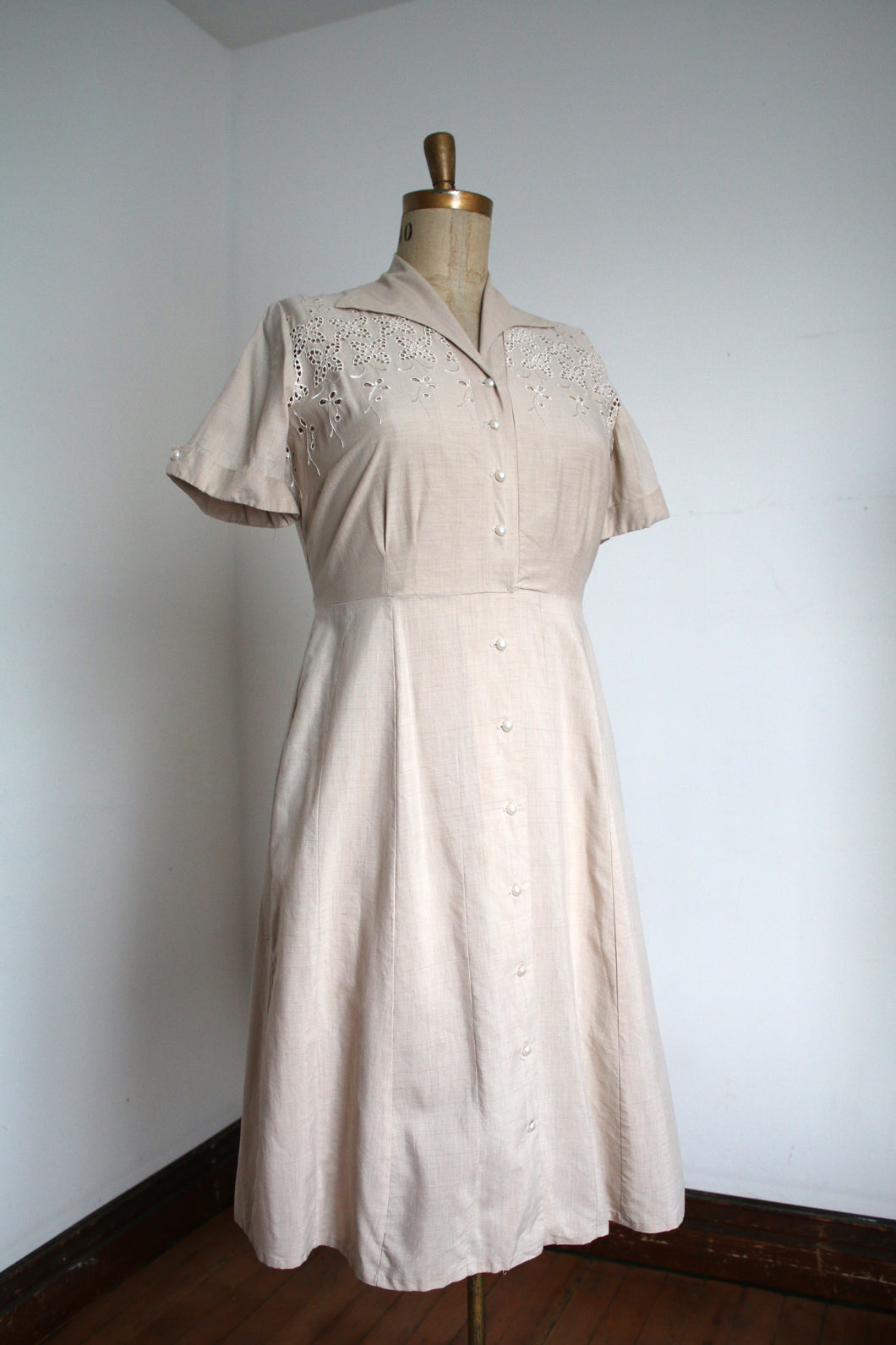 vintage 1950s eyelet dress {1X}
