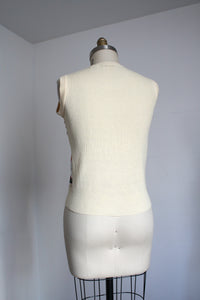 vintage 1970s novelty sweatervest {m}