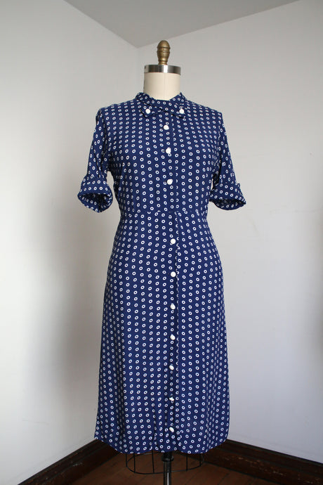 vintage 1950s rayon dress {m}