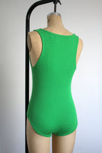 Load image into Gallery viewer, vintage 1970s Paul Maris green body suit {xs}