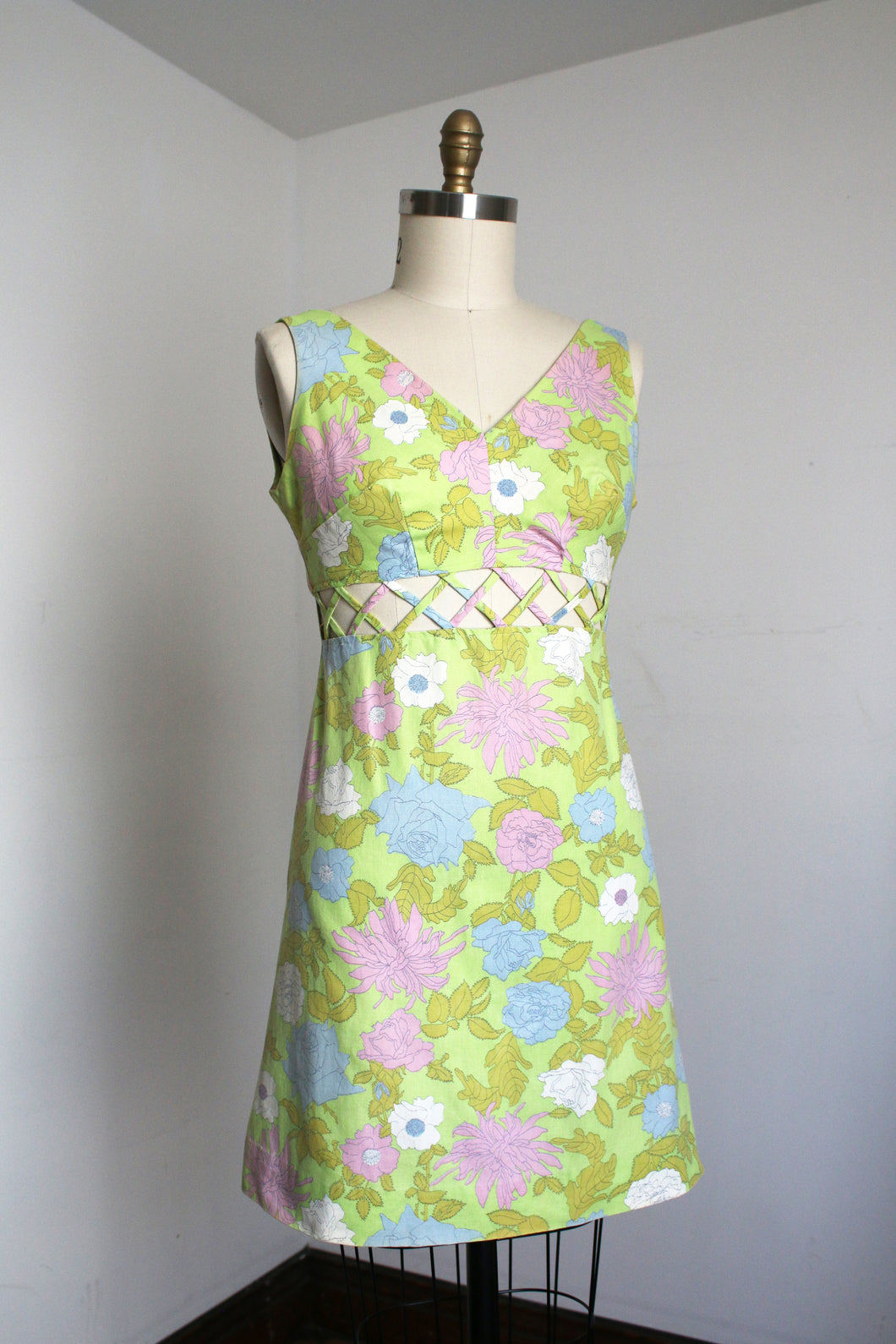 vintage 1960s bare midriff dress {s/m}