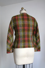 Load image into Gallery viewer, vintage 1960s green wool jacket {s/m}