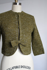 vintage 1960s green jacket {xs}