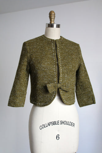 vintage 1960s green jacket {xs}