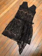 Load image into Gallery viewer, vintage 1920s sheer net dress {m}