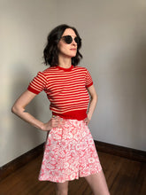 Load image into Gallery viewer, vintage 1940s striped sweater top {xs-s}
