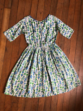 Load image into Gallery viewer, vintage 1950s novelty dress {s/m}