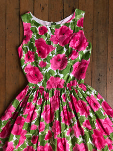 vintage 1960s floral dress {xs}