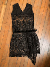 Load image into Gallery viewer, vintage 1920s sheer net dress {m}