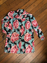Load image into Gallery viewer, vintage 1940s floral smock {xs}