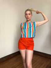 Load image into Gallery viewer, vintage 1950s orange shorts {xs}