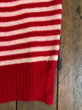 Load image into Gallery viewer, vintage 1940s striped sweater top {xs-s}