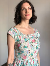 Load image into Gallery viewer, vintage 1950s Nicholas Ungar floral dress {xs}