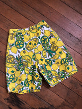 Load image into Gallery viewer, vintage 1960s novelty oranges shorts {xs}