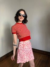 Load image into Gallery viewer, vintage 1940s striped sweater top {xs-s}