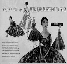 Load image into Gallery viewer, vintage 1950s navy evening dress {s}