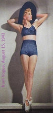 Load image into Gallery viewer, vintage 1940s purple striped bikini {s}