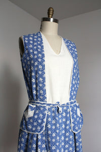 vintage 1920s 30s cotton dress {L}
